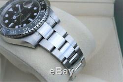 Rolex GMT Master II Black Dial Black Ceramic Bezel Stainless Steel Oyster 116710