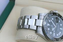 Rolex GMT Master II Black Dial Black Ceramic Bezel Stainless Steel Oyster 116710