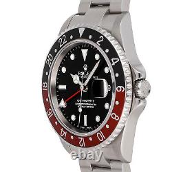 Rolex GMT-Master II Coke Automatic Steel Mens Oyster Bracelet Watch Date 16710