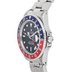 Rolex GMT-Master II Pepsi Auto Steel Mens Oyster Bracelet Watch Date 16710