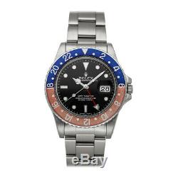 Rolex GMT-Master II Pepsi Auto Steel Mens Oyster Bracelet Watch Date 16750