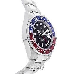 Rolex GMT-Master II Pepsi Automatic 40mm Steel Mens Bracelet Watch 126710BLRO