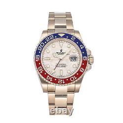 Rolex GMT-Master II Pepsi Automatic White Gold Mens Bracelet Watch 126719BLRO