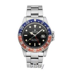 Rolex GMT-Master II Pepsi Spider Auto Steel Mens Oyster Bracelet Watch 16750