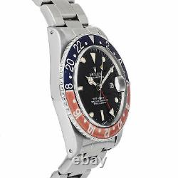 Rolex GMT-Master II Pepsi Spider Auto Steel Mens Oyster Bracelet Watch 16750