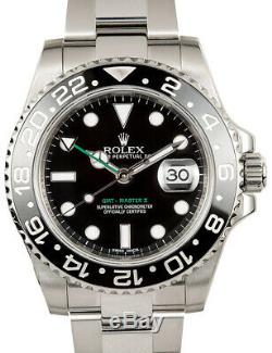 Rolex GMT-Master II Steel Ceramic Black/Green 40mm Watch Box/Papers 116710