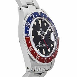 Rolex GMT-Master Pepsi Auto 40mm Steel Mens Oyster Bracelet Watch Date16750