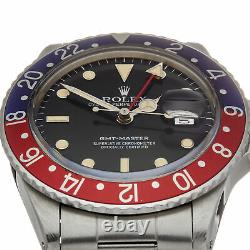 Rolex Gmt-master Pepsi Tritium Patina Stainless Steel Watch 16750 40mm W5932