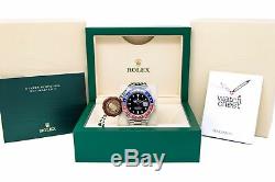 Rolex Men's GMT-Master II Wristwatch, Pepsi Bezel, Black Face, 16710