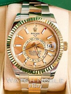 Rolex Sky-Dweller 18kt Yellow Gold/SS Champagne Dial 326933