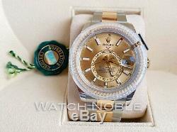 Rolex Sky-Dweller 18kt Yellow Gold/SS Champagne Dial 326933