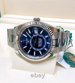 Rolex Sky-Dweller 326934 Stainless Steel 42mm Blue Dial With Papers 2020 UNWORN
