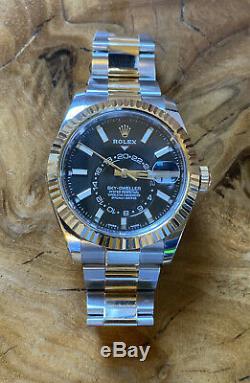 Rolex Sky Dweller Two Tone 18k Yellow Gold & Stainless Steel 42mm Watch 326933