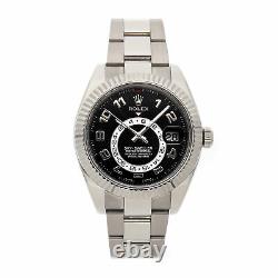 Rolex Sky-Dweller White Gold Auto 42mm Mens Watch Oyster Bracelet 326939