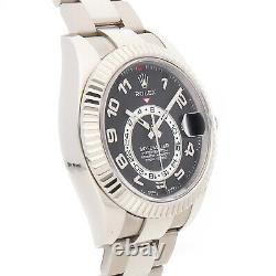 Rolex Sky-Dweller White Gold Auto 42mm Mens Watch Oyster Bracelet 326939