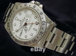 Rolex Stainless Steel Oyster Perpetual Explorer II Date Watch 40mm White 16570