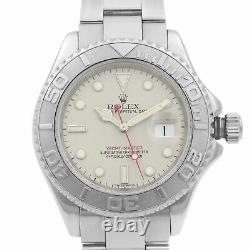 Rolex Yacht-Master Platinum Bezel Steel Grey Dial Automatic Mens Watch 16622