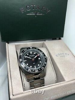 Rotary Divers GMT GB03014/04 Men's Stainless Steel Bracelet Watch