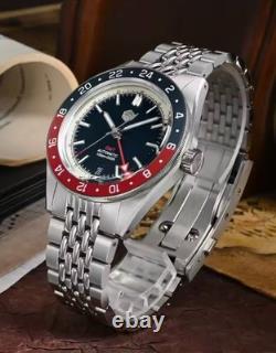 SAN MARTIN GMT Automatic Dive Watch Pepsi Bezel Version 39 MM
