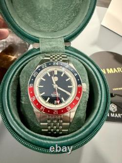 SAN MARTIN GMT Automatic Dive Watch Pepsi Bezel Version 39 MM