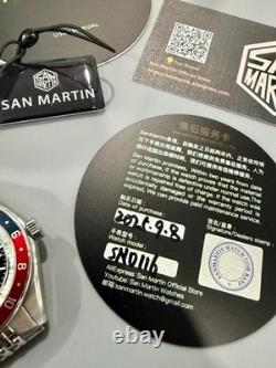SAN MARTIN GMT Automatic Dive Watch Pepsi Bezel Version 39 MM