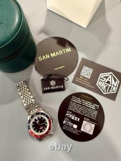 SAN MARTIN GMT Automatic Dive Watch Pepsi Bezel Version 39 MM