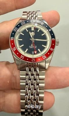 SAN MARTIN GMT Automatic Dive Watch Pepsi Bezel Version 39 MM