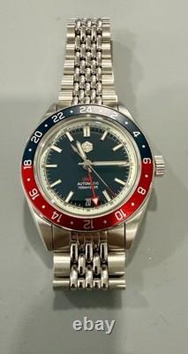 SAN MARTIN GMT Automatic Dive Watch Pepsi Bezel Version 39 MM