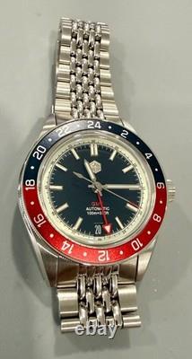SAN MARTIN GMT Automatic Dive Watch Pepsi Bezel Version 39 MM