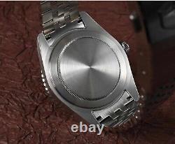 SAN MARTIN GMT SN0109-G NH34 Automatic Stainless Steel Pepsi Men's Watch w Box