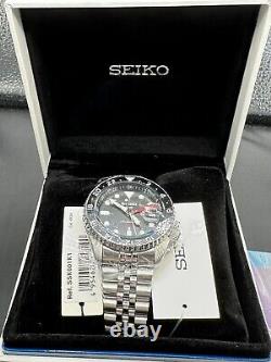SEIKO 5 Sports GMT SSK001K1 Black Dial Stainless Steel Automatic