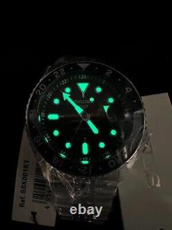 SEIKO 5 Sports GMT SSK001K1 Black Dial Stainless Steel Automatic
