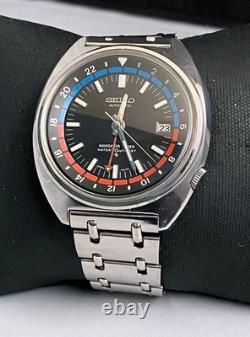 SEIKO 6117-6419 Navigator Timer Automatic GMT Watch 1970/3