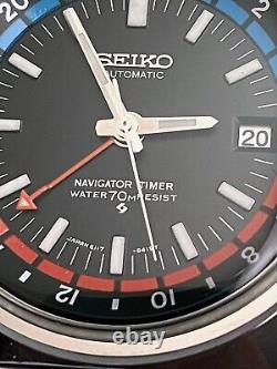SEIKO 6117-6419 Navigator Timer Automatic GMT Watch 1973/N