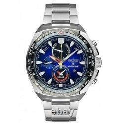 SEIKO PROSPEX SSC549P1 Solar Watch SAPPHIRE GMT World Time V195 LumiBrite Chrono