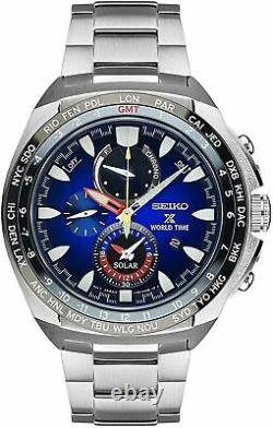 SEIKO PROSPEX Solar Special Edition World Timer Alarm Chronograph Watch SSC549P1