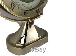 SEIKO Quartz 90th Anniversary Dateline GMT Globe World Time Desk Clock QQZ292G