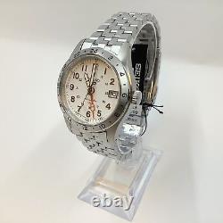 SEIKO SBSC009 Silver Sports style 5 SPORTS Field GMT Automatic Men's watch