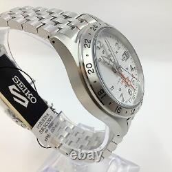 SEIKO SBSC009 Silver Sports style 5 SPORTS Field GMT Automatic Men's watch