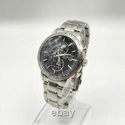 SEIKO WORLD TIME 5T82-0AK0 GMT Quartz Analog Men's Watch from Japan