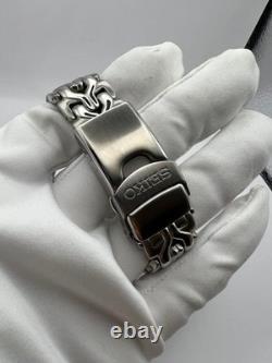 SEIKO World Time Digi Analog GMT Quartz H021 8050 39mm Case Stainless Steel