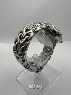 SEIKO World Time Digi Analog GMT Quartz H021 8050 39mm Case Stainless Steel