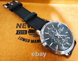 SEIKO World Time Quartz Black Dial Black GMT Silver Casual Formal