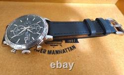 SEIKO World Time Quartz Black Dial Black GMT Silver Casual Formal