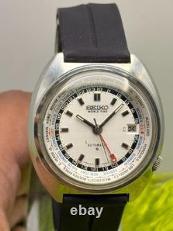 SEP 1969 Vintage Seiko 6117-6400 WORLD TIME GMT Automatic 41MM Men's Watch JAPAN