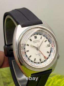 SEP 1969 Vintage Seiko 6117-6400 WORLD TIME GMT Automatic 41MM Men's Watch JAPAN