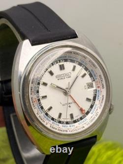 SEP 1969 Vintage Seiko 6117-6400 WORLD TIME GMT Automatic 41MM Men's Watch JAPAN