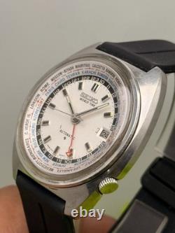 SEP 1969 Vintage Seiko 6117-6400 WORLD TIME GMT Automatic 41MM Men's Watch JAPAN