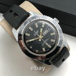 SKIN DIVER'S SORNA By SICURA GMT WORLD TIME AUTOMATIC WATCH SWISS 25 JEWELS 70s
