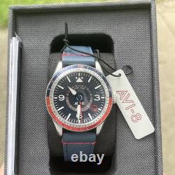 (SOLD OUT) AVI-8 Flyboy Airmaster Automatic GMT Watch Cockpit Blue AV-4128-04